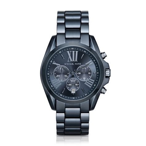 michael kors bradshaw watch blue|michael kors oversized bradshaw watch.